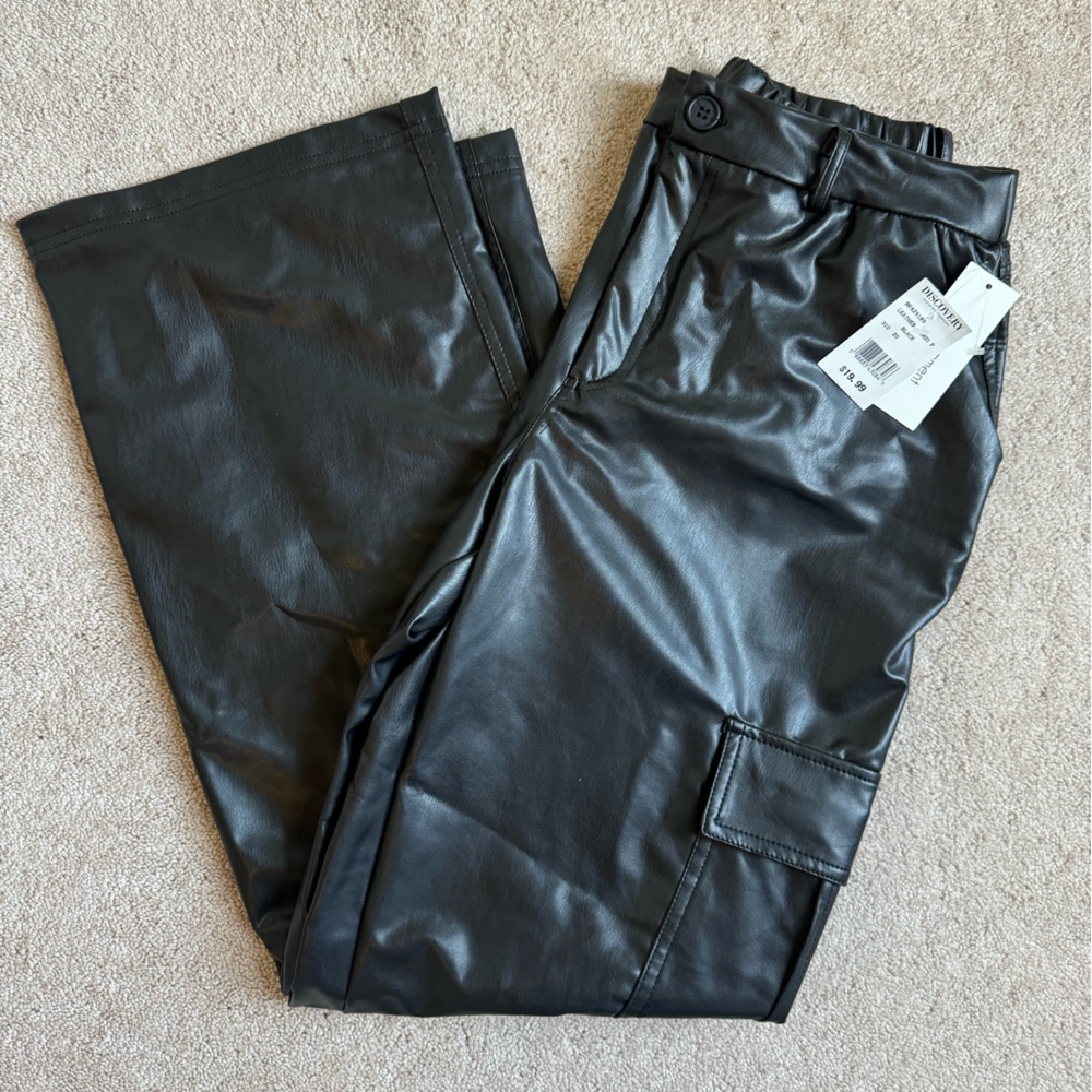 Black leather pants